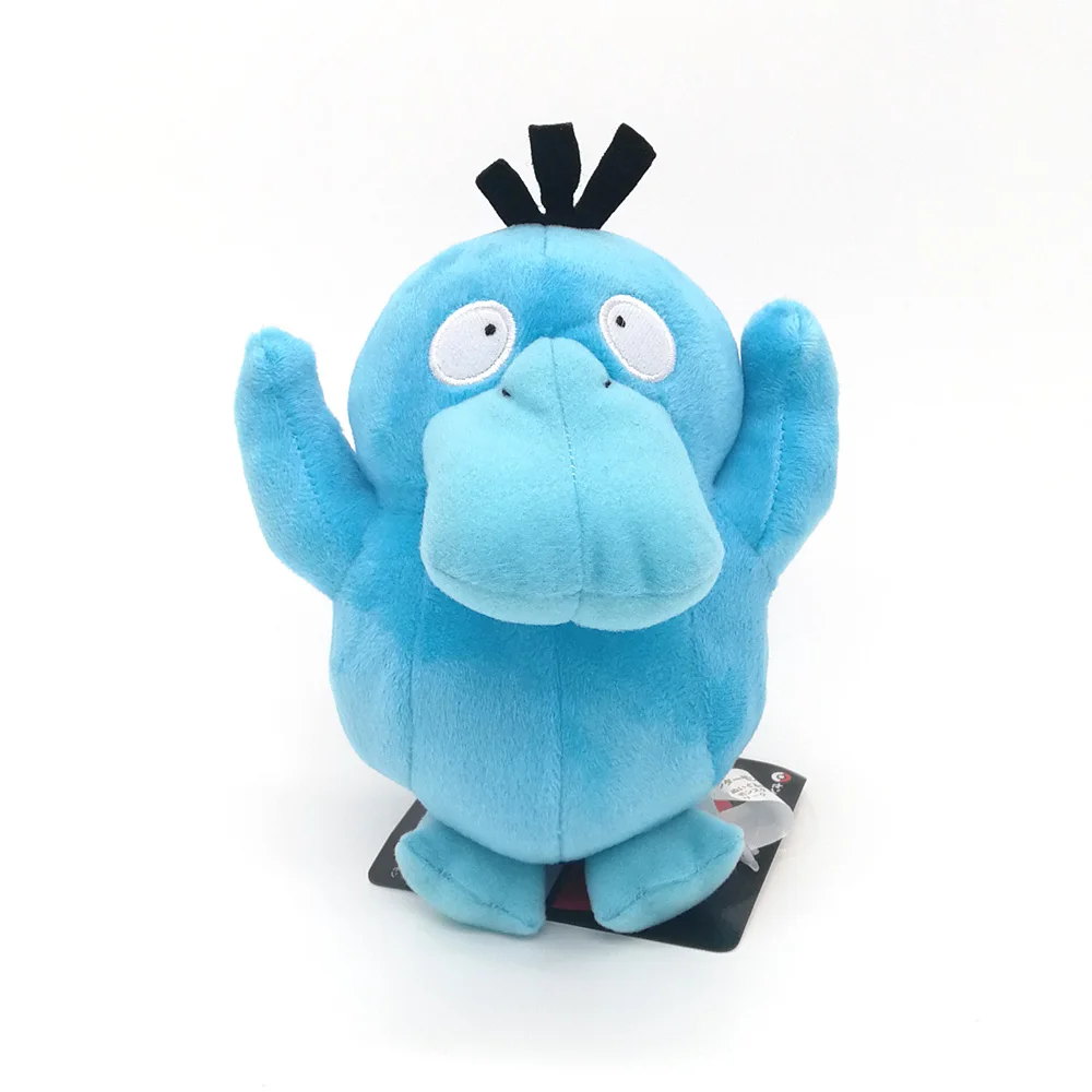 Mimikyu Mudkip Mew Meowth Psyduck Poliwag Raichu Rotom Snorlax Totodile Treecko Vlupix Wobbuffet Zygarde Voltorb плюшевые игрушки SYQQ - Цвет: Shiny psyduck 15cm