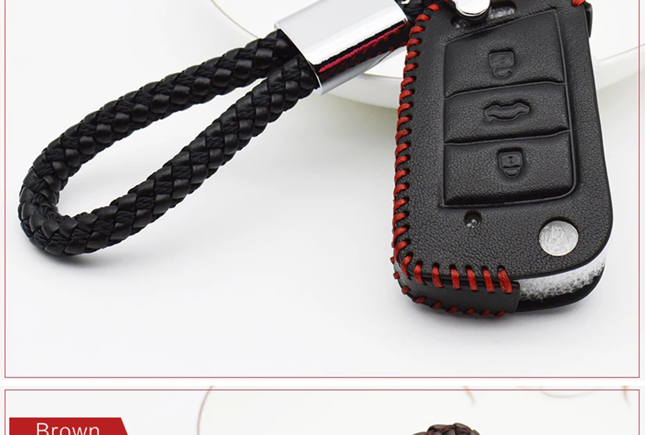 Key Bag Case Cover Rings For Volkswagen VW (15)