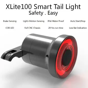 

Bike Cycling Lights Waterproof Taillight Intelligent Sensory Brake Light USB Charging Lamp Safety Warning Rear Light Tail Lamp