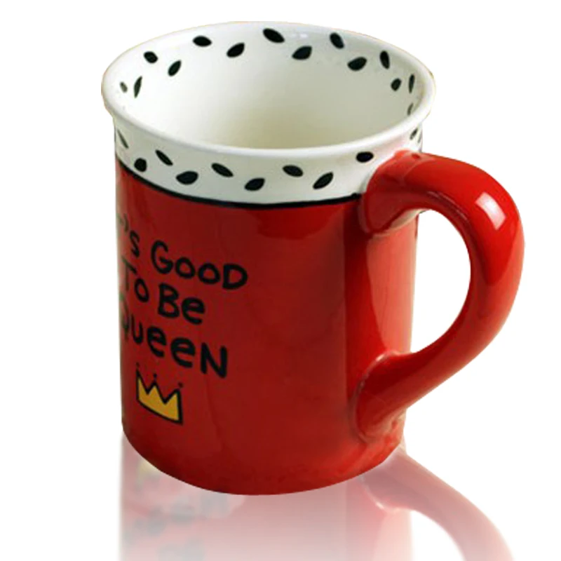 

Brief Hand-Painted Creative Dad Mom Family Mugs ceramic cups and mugs with handgrip porcelain drinkware milk tea coffee mug cup