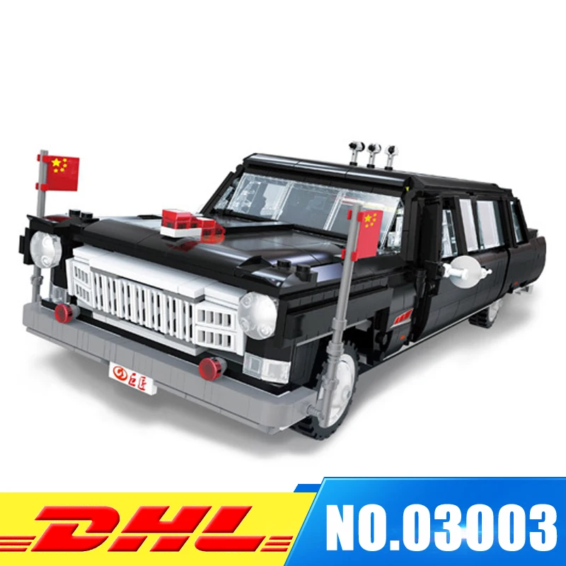 

IN Stock XINBAO 03003 Block Creative MOC Technic Series The HongQi Master Car Set Building Blocks Bricks Model Toys 2327Pcs