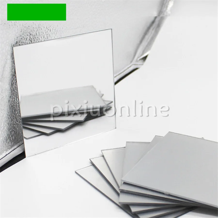 1pc J766 100*100mm and Diameter 100mm Mirror Face Acrylic Board Square and Round Free Russia Shipping supermarket paper price display stand shelf label holder tabletop card clip acrylic divider board separator wall gripper clip