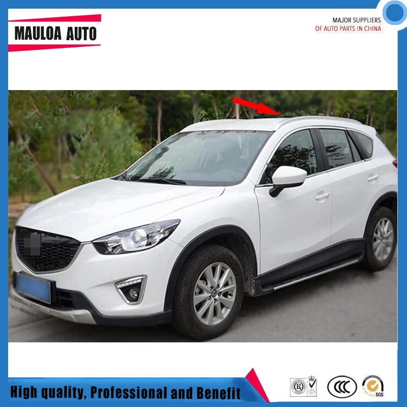 سبائك الألومنيوم المسمار تثبيت الجانب السكك الحديدية بار حامل سقفي لمازدا مازدا CX-5 cx5 2013 2014 2015 2016 13 14 15 16