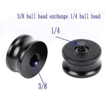 

2pcs of 1/4 Female to 3/8 Male Adapter Screw Camera Tripod Ball Head Monopod Flash Light