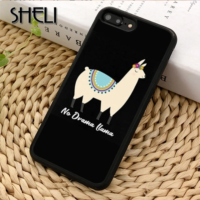 Чехол для телефона SHELI cute no drama llama lama чехол iPhone 5 6s 7 8 plus X XR XS max 11 Pro Samsung GalaxyS7edge S9 S10 |