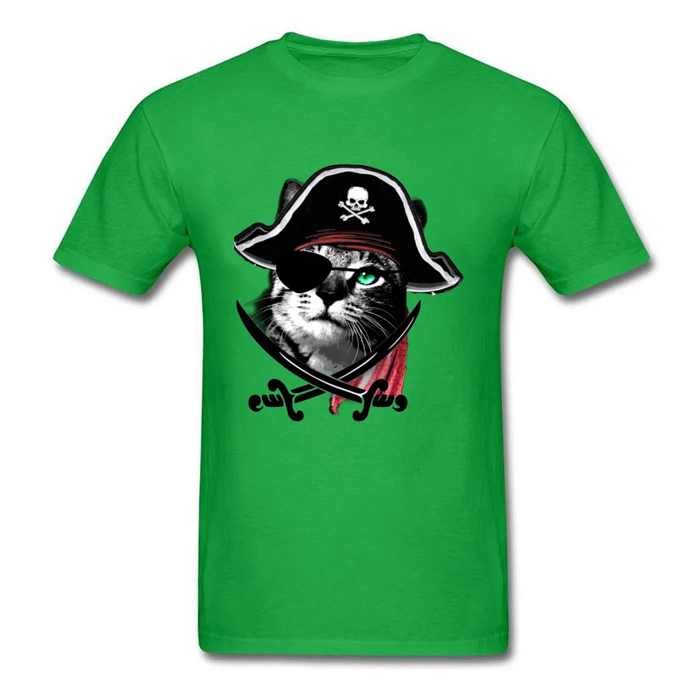 Crazy CATain Jack Men T-Shirt 2018 Discount Lovers Day Short Sleeve Crew Neck All Cotton Tops Tees Normal Sweatshirts CATain Jack green