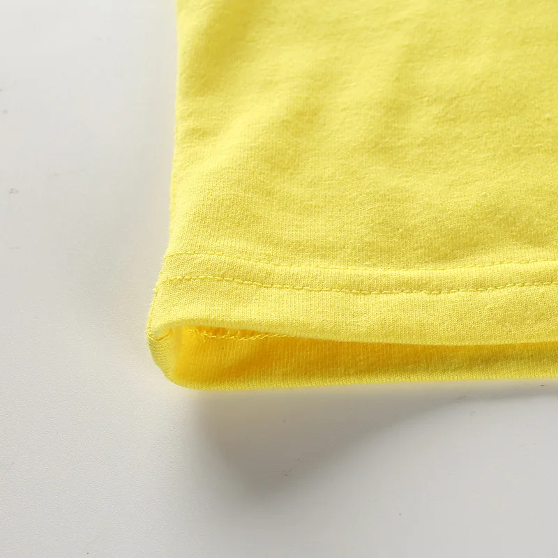 Harajuku/Летний винтажный ins,, желтый укороченный топ с принтом в виде маленькой собачки, футболка, укороченный топ, YQ-651