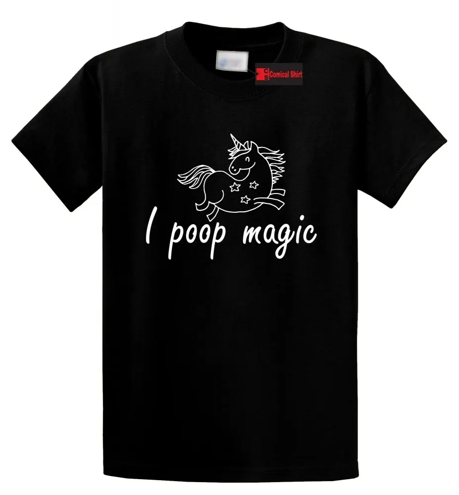 I Poop волшебная забавная футболка с единорогом Подарочная героями мультфильмов