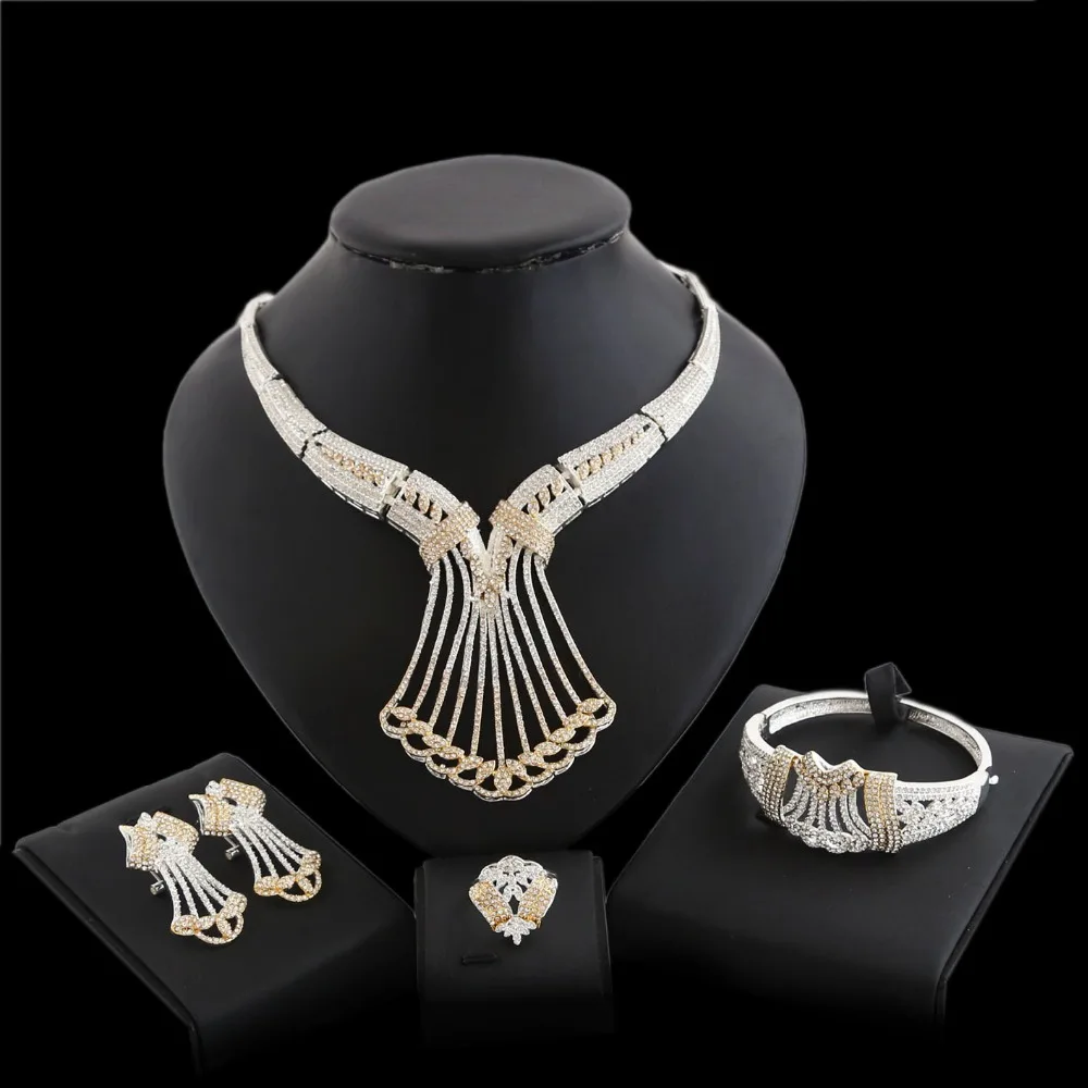 

Yulaili Pomposity Beaded Design Dubai Jewelry Set