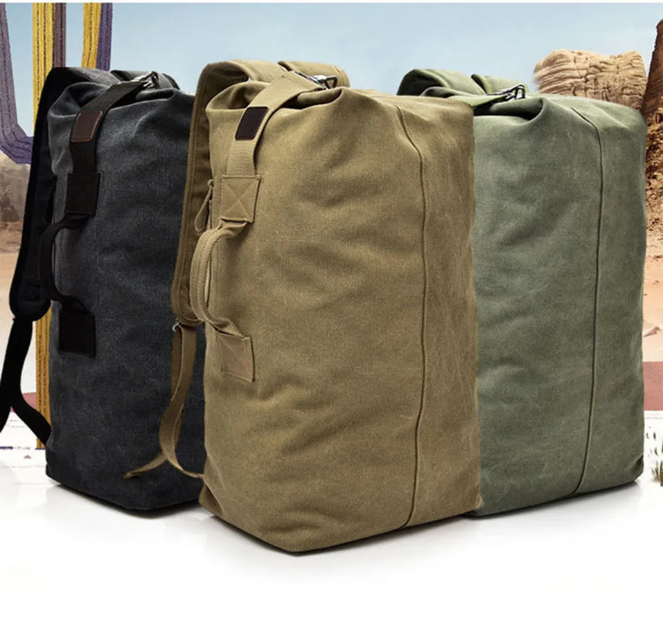 Большая вместительная Мужская и Женская дорожная сумка, военный тактический рюкзак для альпинизма, армейские сумки, Брезентовая сумка на плечо, спортивная сумка для мужчин XA595WD