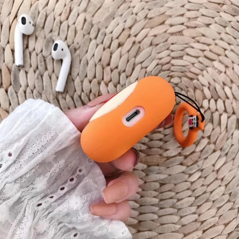 Силиконовый чехол для AirPods Симпатичные Bluetooth наушники чехол для Airpods 2 Мультфильм защитный чехол Роскошный дизайн тигра с кольцом