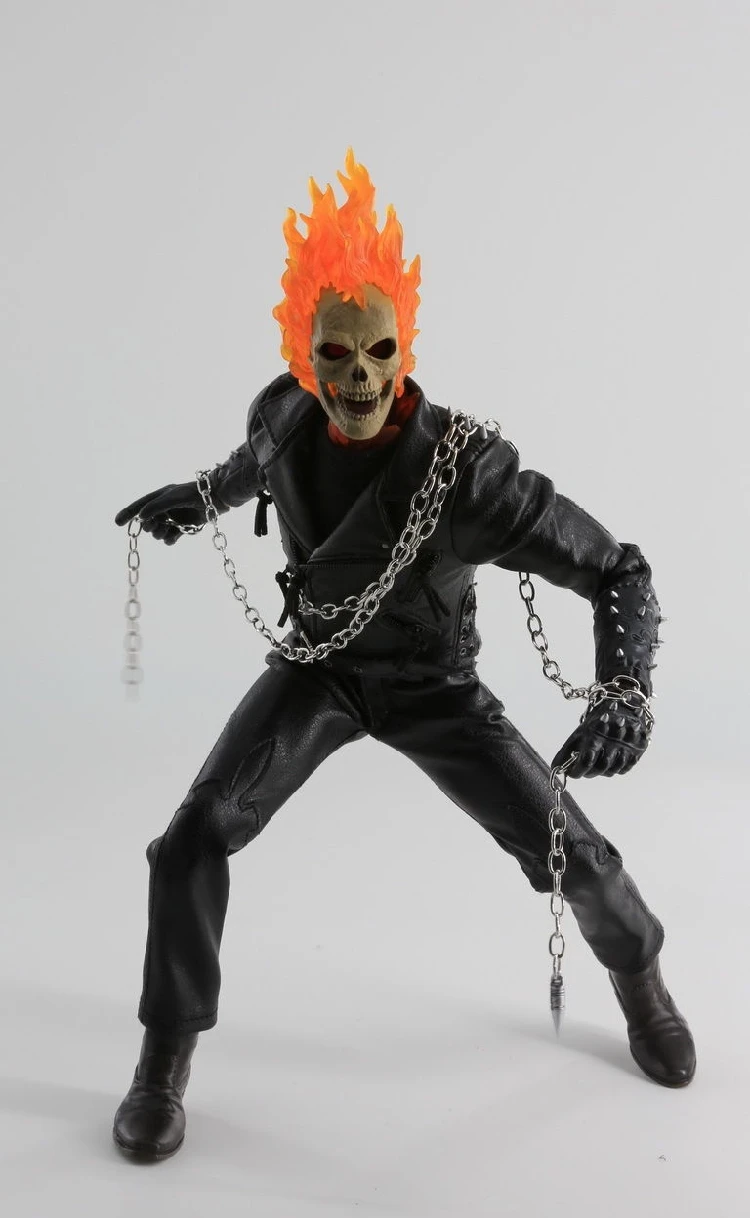 Ghost Rider 1:6th Head Sculpt Carved Model Headplay Fit 12" Action Figure Toys 