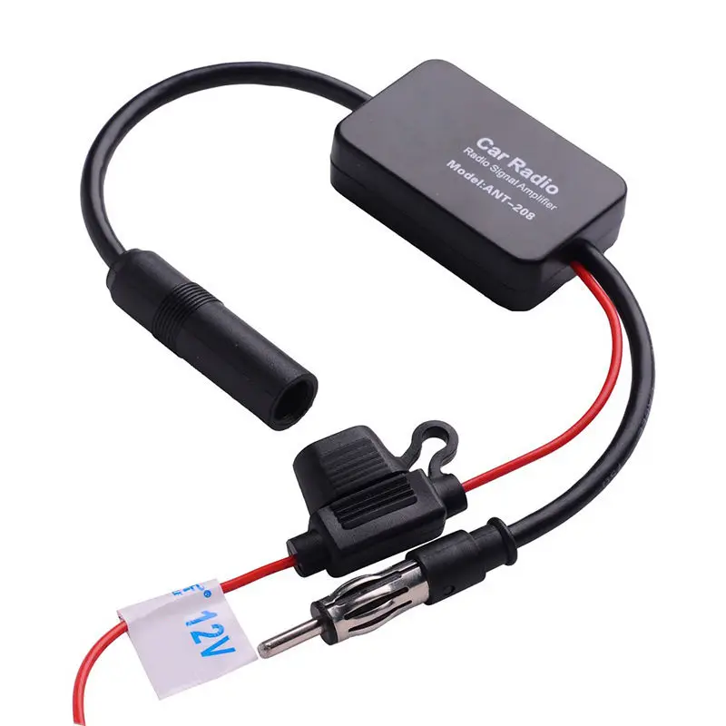 

Hot Black Car Automobile Antenna Radio Signal Booster ANT-208 Amplifier Amp New