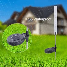 Портативный мини Солнечный садовый фонарик с защитой от воды Открытый Солнечный газон лампа красочные акриловые балясины пузырь Солнечный свет лампы