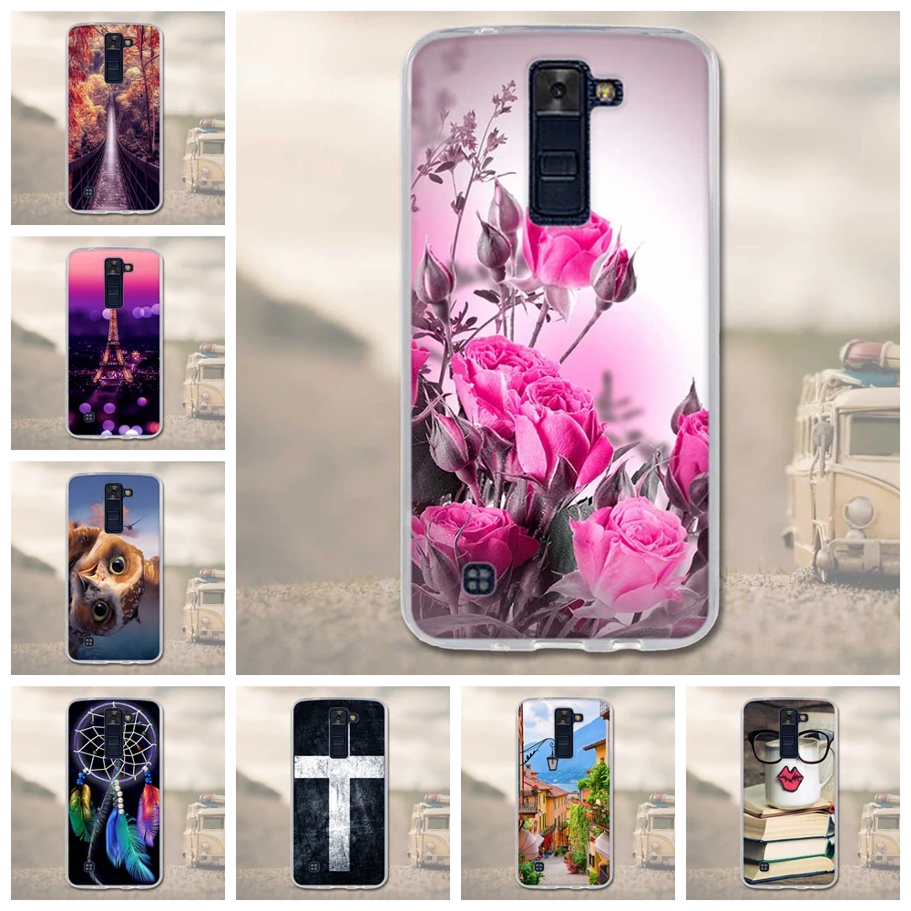 

Soft TPU Phone Back Cover Case for LG K8 Lte K350 K350E K350N 5.0" K 8 Case Cover Coque For LG K8 3D Relief Fundas For LG K 8 k8