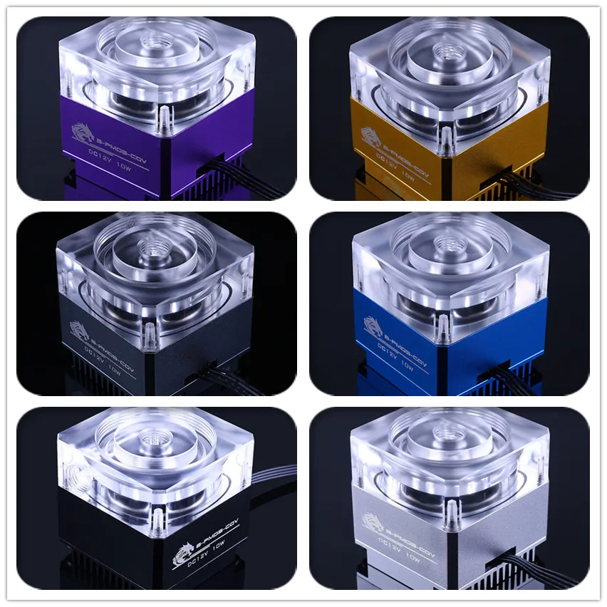 

Bykski B-PMD3-COV PWM Water Cooling 15W 600L/H DDC Pump Kits with LED Light Multi Color Options