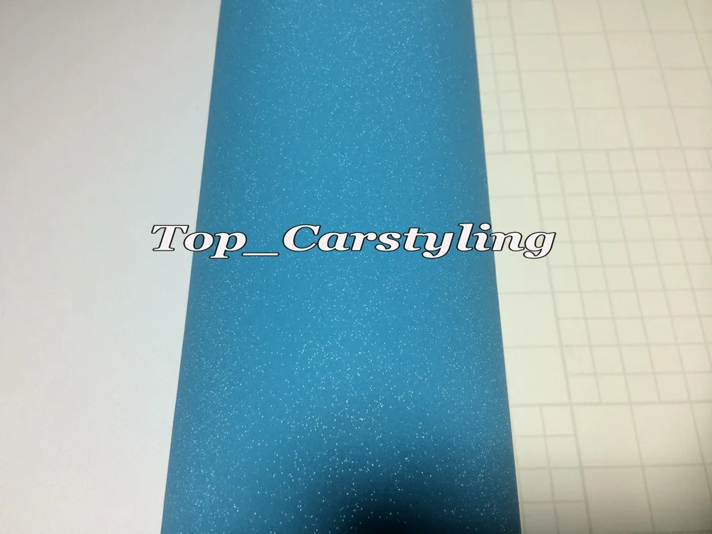 SKY BLUE MATTE METALLIC CAR WRAP GLITTER VINYL WRAP FORSTLY (5)