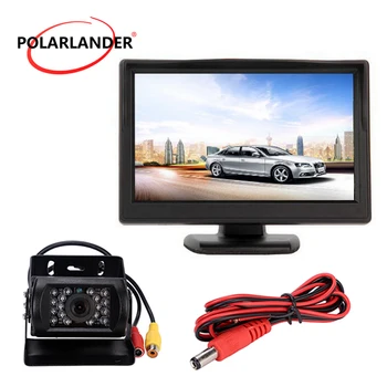 

Plug-In Rear Cam 5 Inch TFT Screen 18.5mm LED HD Desktop Parking Monitor 12-24V Night Vision Reversing Camera With Lamp Bus/Car