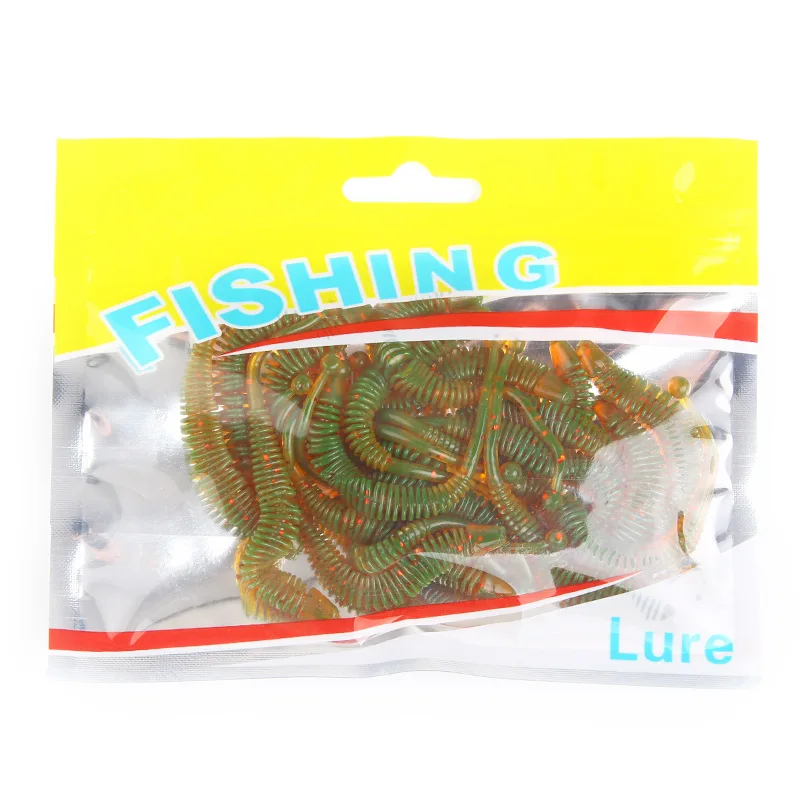 Soft Lure New Soft Worm Fishing Lure1.2g/8cm 20/PCS Artificial Bionic Wobblers Worm Fishing Bait Fishing Tackle jooyoo