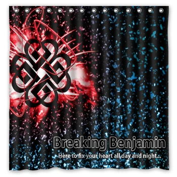 

Polyester Shower Curtain Keltic Knot Of Breaking Benjamin Modern Design Waterproof Fabric Curtains For Bathroom 180x180cm