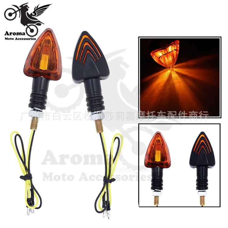 

Off-road dirt pit bike amber moto LED indicator motorbike flashers blinker universal accessories motorcycle turn signal light