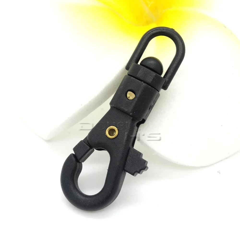 20pcs/lot 1/4''Plastic Swivel Snap Hook For Weave Paracord Lanyard
