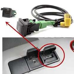 VEHEMO черный переключатель с usb-разъемом AUX переключатель жгут проводов для автомобиля шнур Прочный USB кабель управления автомобиля для