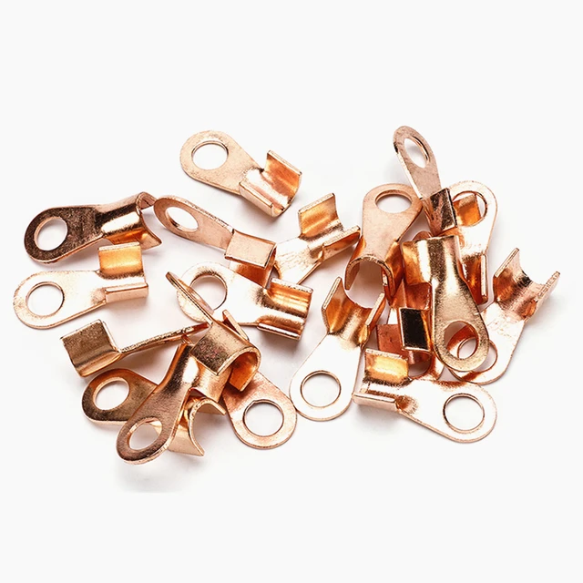 Buy Sutemribor 280PCS Open Barrel Wire Crimp Copper Ring Lugs Terminal  Connector with 2:1 Heat Shrink Tubing Assortment Kit (OT 5A 10A 20A 30A 40A  50A 60A 100A) Online at desertcartINDIA