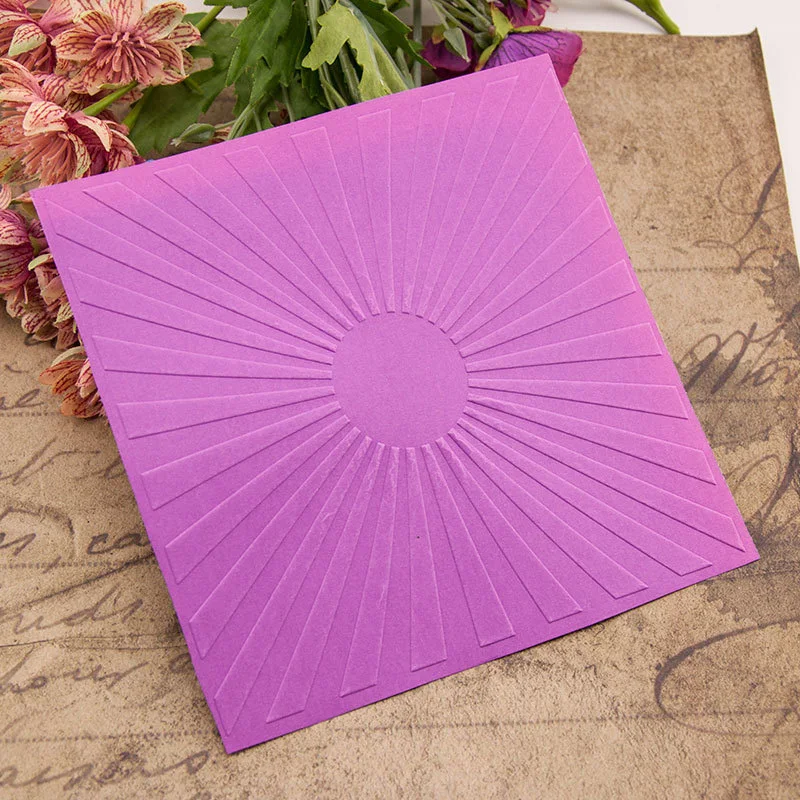 

Sunlight Textured Embossing Folder Plastic for Card Making emboss Folders Scrapbooking Photo Album paper craft supplies New 2019