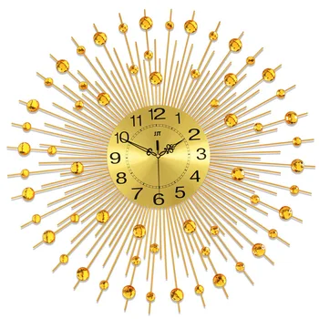 

Large Wall Clock Diamond Wall Clocks Saat Reloj Duvar Saati relogio de parede decorativo bedroom living room decorative clocks
