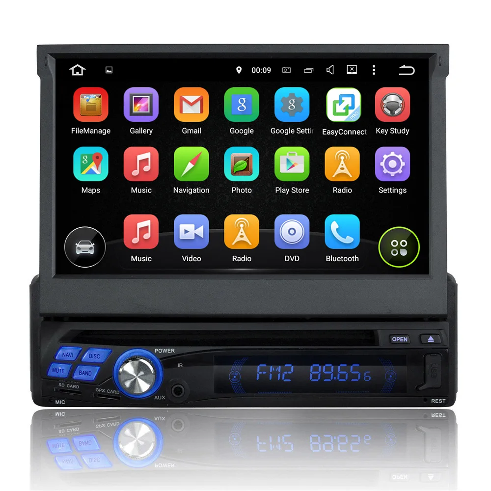 Universal 7 Android 5 1 1 HD 1 din Car GPS Radio Car DVD with Bluetooth