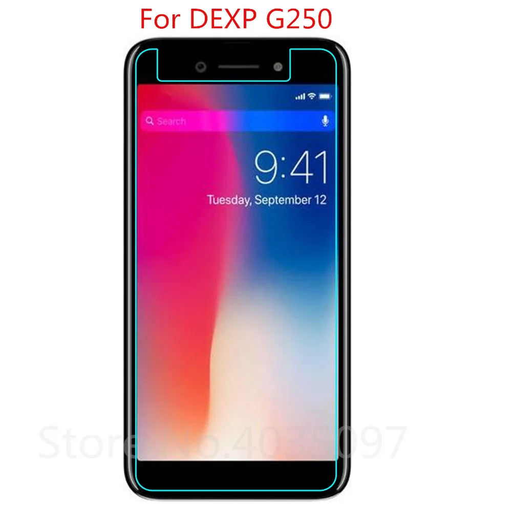 2.5D 9H для DEXP G250 Закаленное стекло Защитная стеклянная пленка Взрывозащищенная