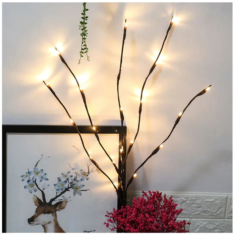 20 LED Bulbs Willow Branch Lamp Holiday Lighting Home Living Room Fairy Lights Outdoor Christmas Party Garden Deco Lights PD044 20 LED Bulbs Willow Branch Lamp Holiday Lighting Home Living Room Fairy Lights Outdoor Christmas Party Garden Deco Lights PD044