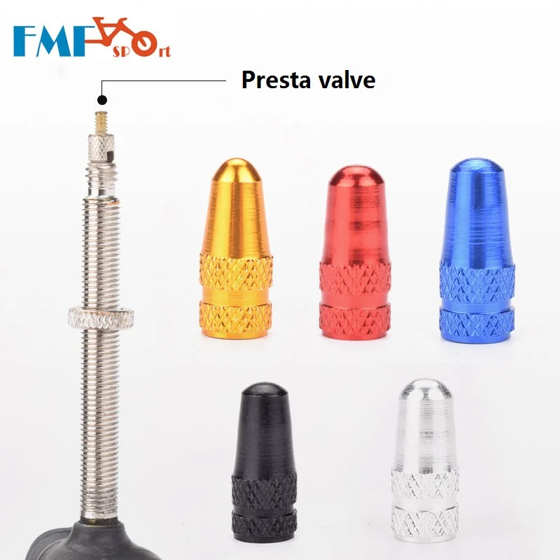 

1 Pair Bicycle Valve Cap Presta Valve Gas Mouth Cap Road Bicycle City Bike Aluminum Alloy CNC Ultralight Tire Valve Cover FMF