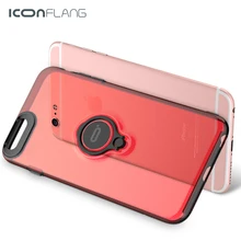 Iconflang для iPhone 6 6 S Чехол Роскошные Жесткий ПК задняя крышка 360 полная Защита задняя крышка кольцо держатель для iPhone 6 plus кольцо случае