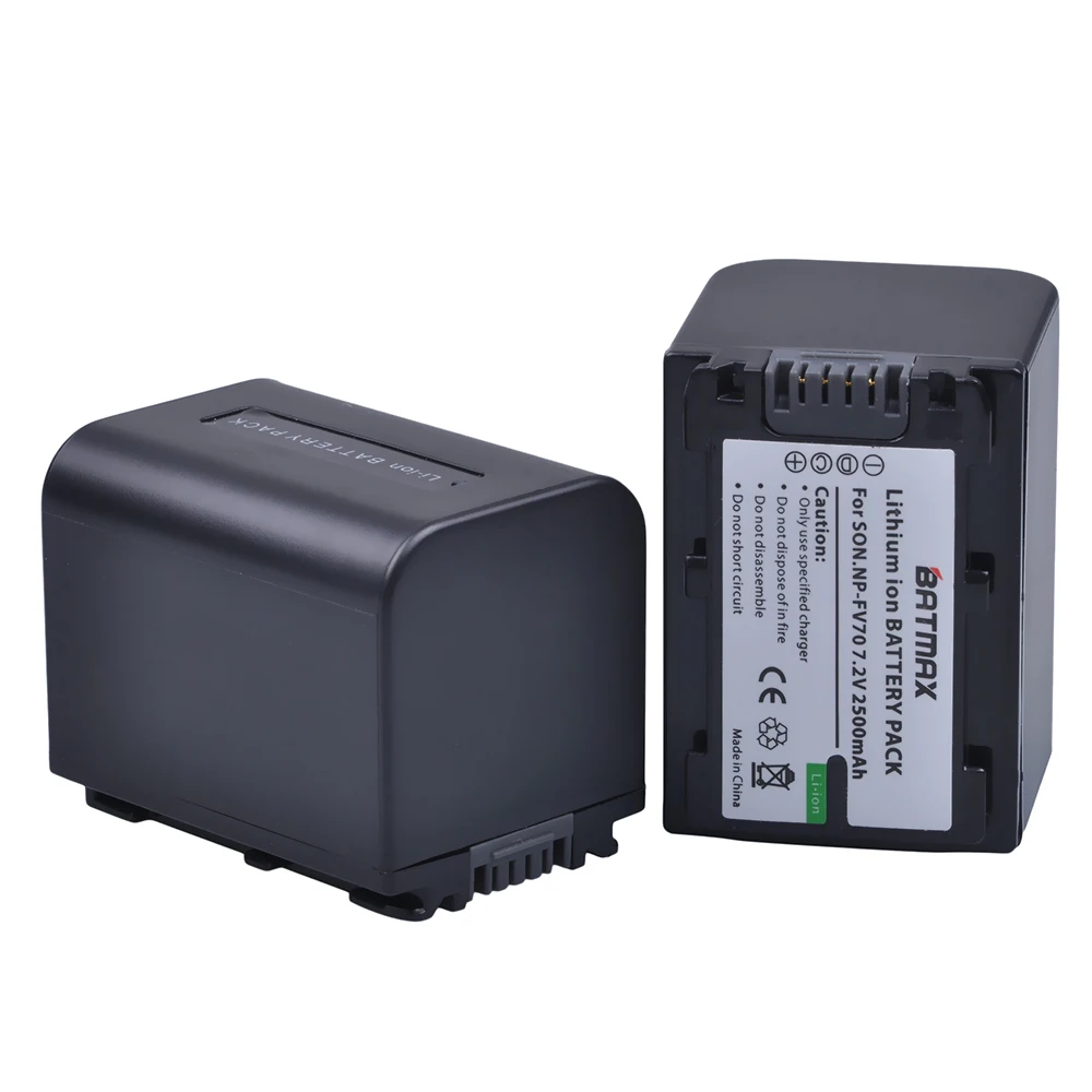 Günstige 2 Pack 2500 mAh NP FV70 NP FV70 NPFV70 batterien   LCD USB Ladegerät für Sony NP FV50 FV30 HDR CX230 HDR CX150E HDR CX170 CX300 Z1