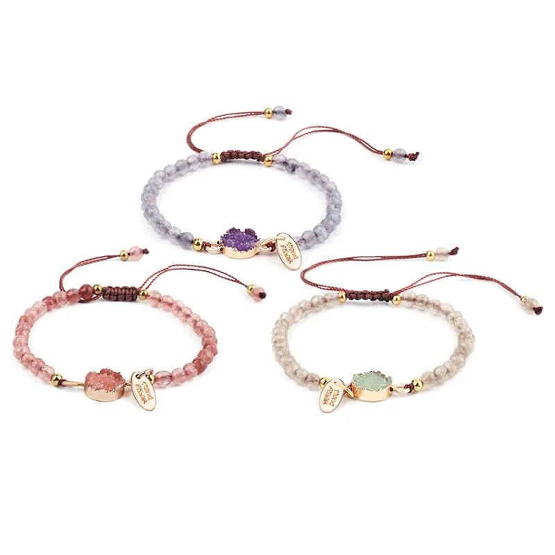 

Boho Chakra Handmade Multi Color Natural Stone Beads Bracelet for Couples Women Men Bracelets Creative Jewelry Gifts 2019