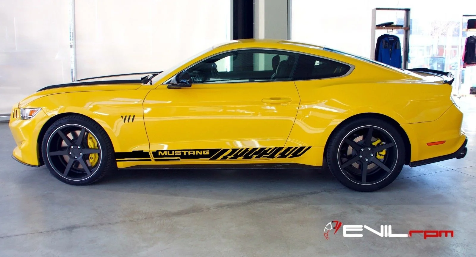 Для 1 набора/2 шт боковые полосы двери виниловая наклейка стикер FORD MUSTANG custom 2015 2016