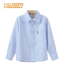 Новинка года, рубашка для маленьких мальчиков детские рубашки с длинными рукавами детская одежда топы для мальчиков с отложным воротником, одежда для мальчиков блуза для мальчиков из хлопка