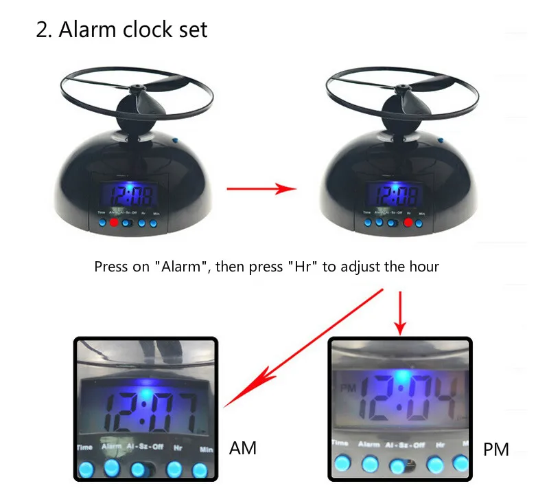 Современный будильник, круговой, Одноместный, цифровой, пластиковый, с подсветкой, функция повтора сигнала, светодиодный, для помещений, часы Reveil Wekker Flying