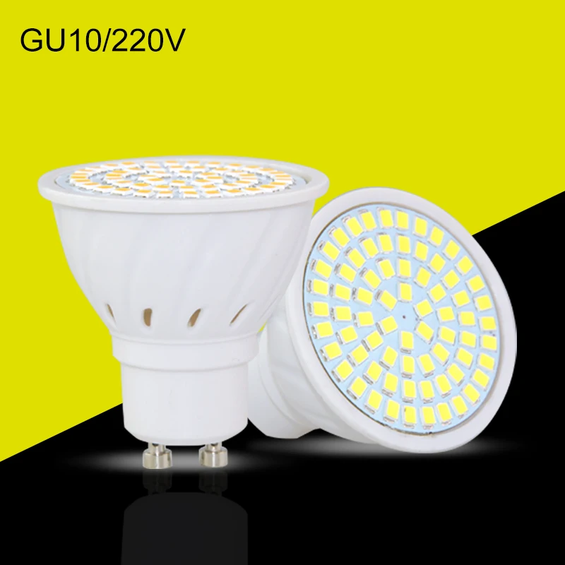 Светодиодный лампа GU10 светодиодный Spotlight AC 220 V 230 V 240 V светодиодный s 4 w 6 w 8 w Bombillas освещения лампы 2835 Светодиодный лампы Indoor