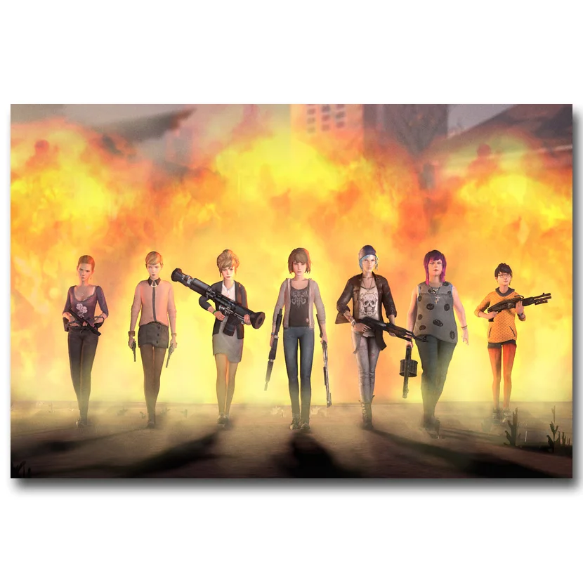 Картина из шелковой ткани с принтом Жизнь странная 13x20 дюймов|picture for living room|poster