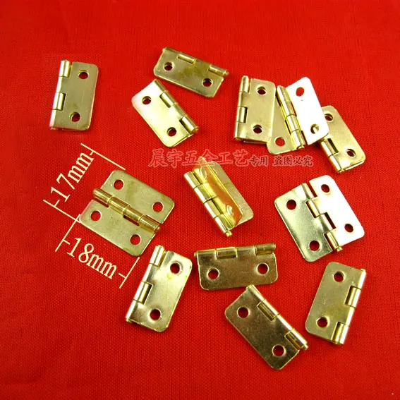 100pcs 18*17MM Rounded hinge Box Hardware Accessories Small hinge Tin