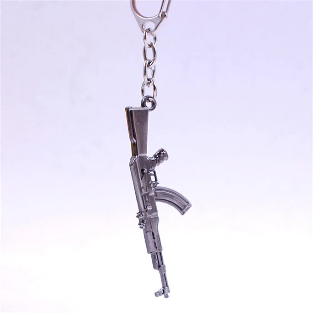 Игровые подвесные брелоки популярная игра CF Cross Fire AK47 пистолет брелоки оружие Модель Металлический Кулон брелоки металлический брелок для ключей