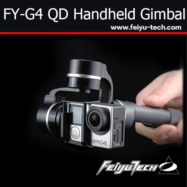 

Feiyu Tech FY-G4 QD Gimbal for gopro 4 3 3+ action camera / 3 Axle handheld gimbal for Xiaomi camera Free shipping