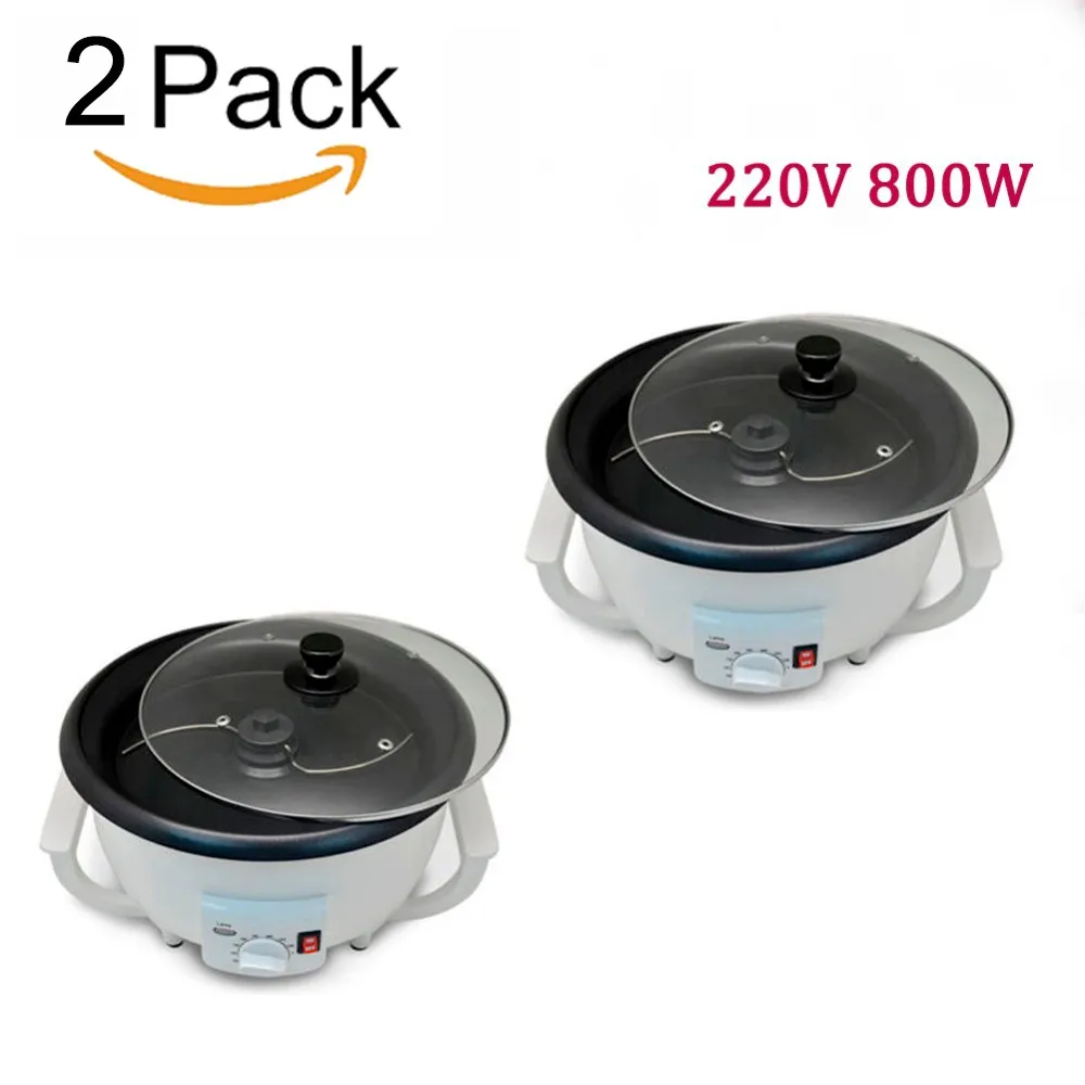 

2PCS Home Coffee Roaster Machine 220V 800W Coffee Bean Roaster Roasting Machine Baking for Home Small Cafe