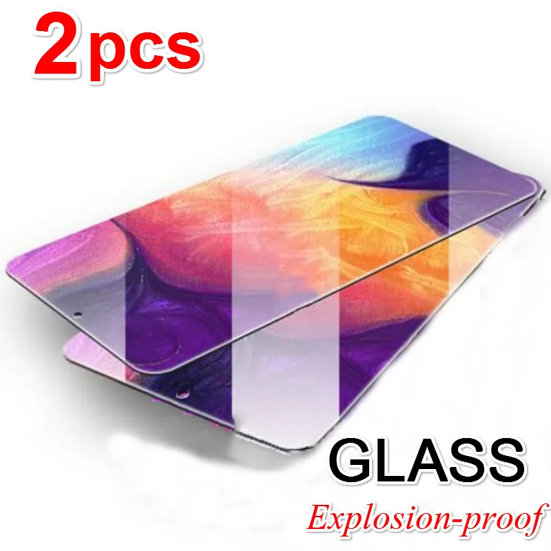 

2PCS/LOT Front Tempered Glass For Samsung M10 M20 M30 Safety Glass For Galaxy A70 A50 A40 A30 A20E A20 A10 Protective Film Cover