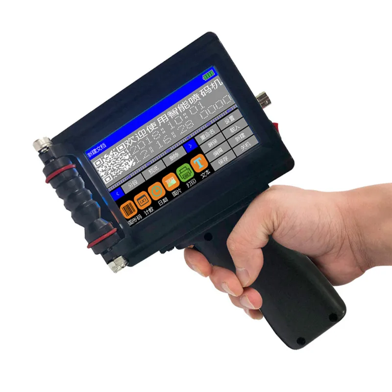 

Handheld Portable Printer Mini Inkjet Label Print Machine Touch Screen 600DPI Intelligent USB QR Code Inkjet Label Printer