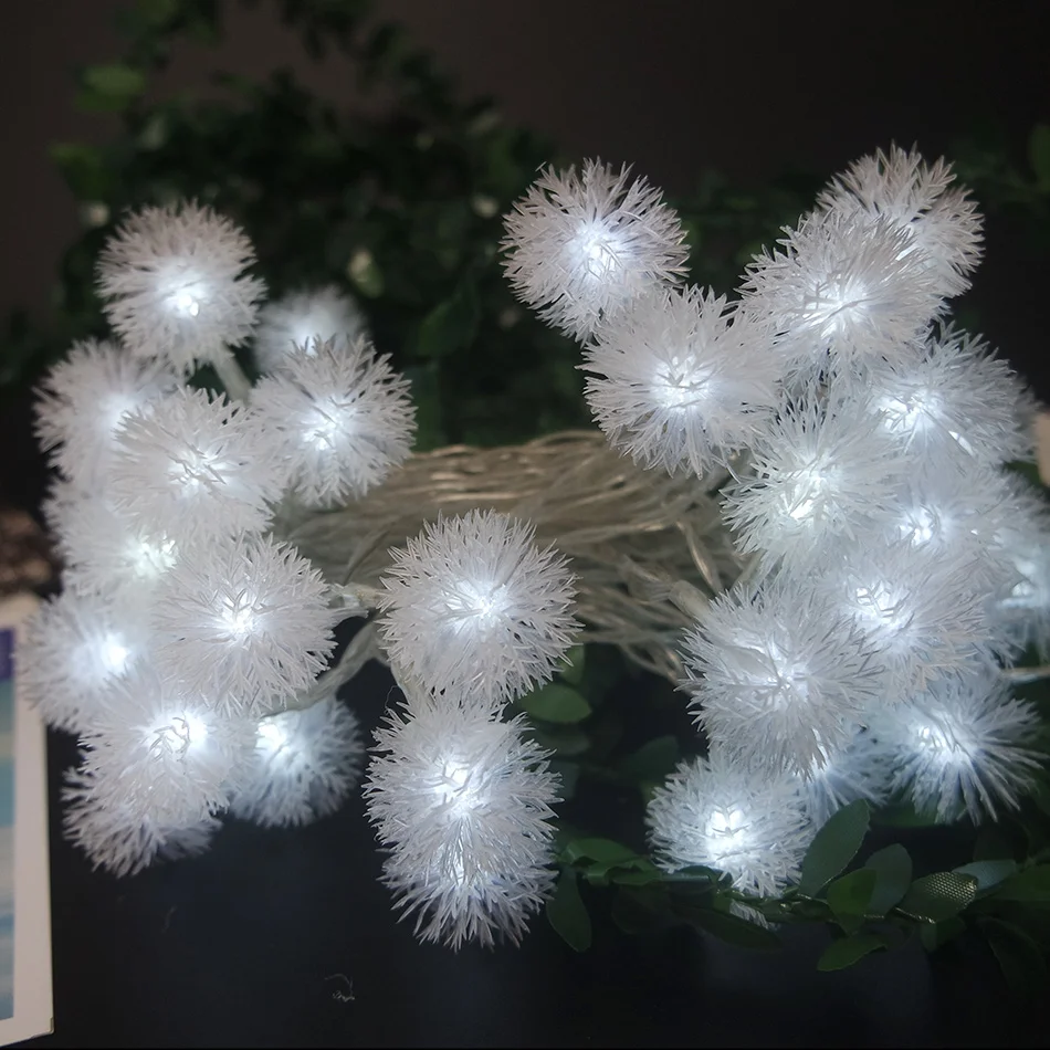 Прекрасный Рождественский снежный шар светодиодный светильник s, AA батарея Праздничный Рождественский светильник ing String светодиодный декоративный, вечерние светильник