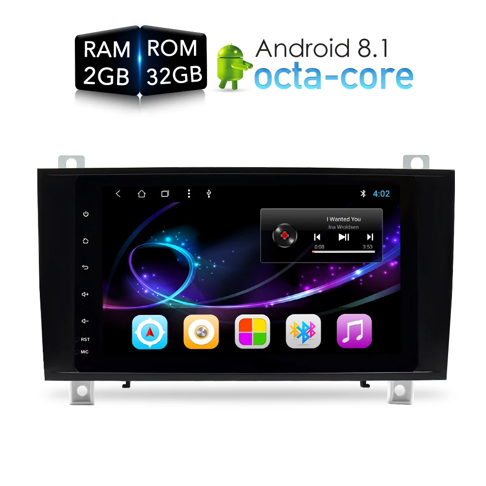 

Android 8.1 Car DVD Stereo Multimedia Headunit For Benz R171 W171 Benz SLK Auto PC Radio GPS Navigation Video Audio 4G RAM